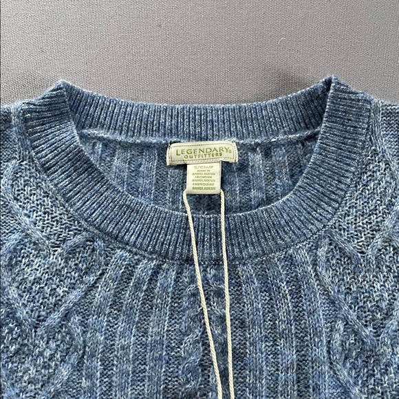 Blue Cable Knit Sweater - Picture 2 of 8
